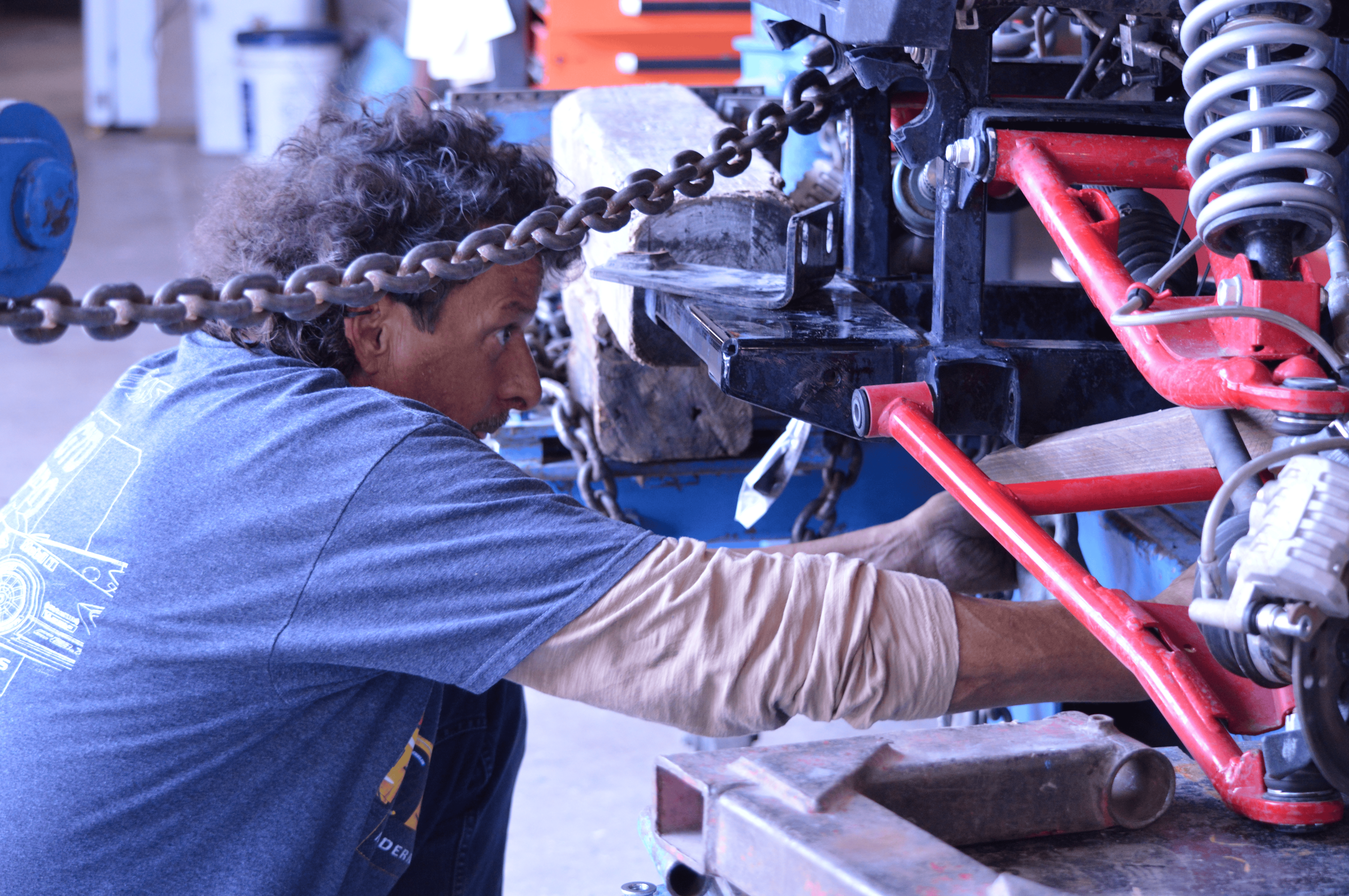 Frame repair on damaged vehicle - Citrus Park
