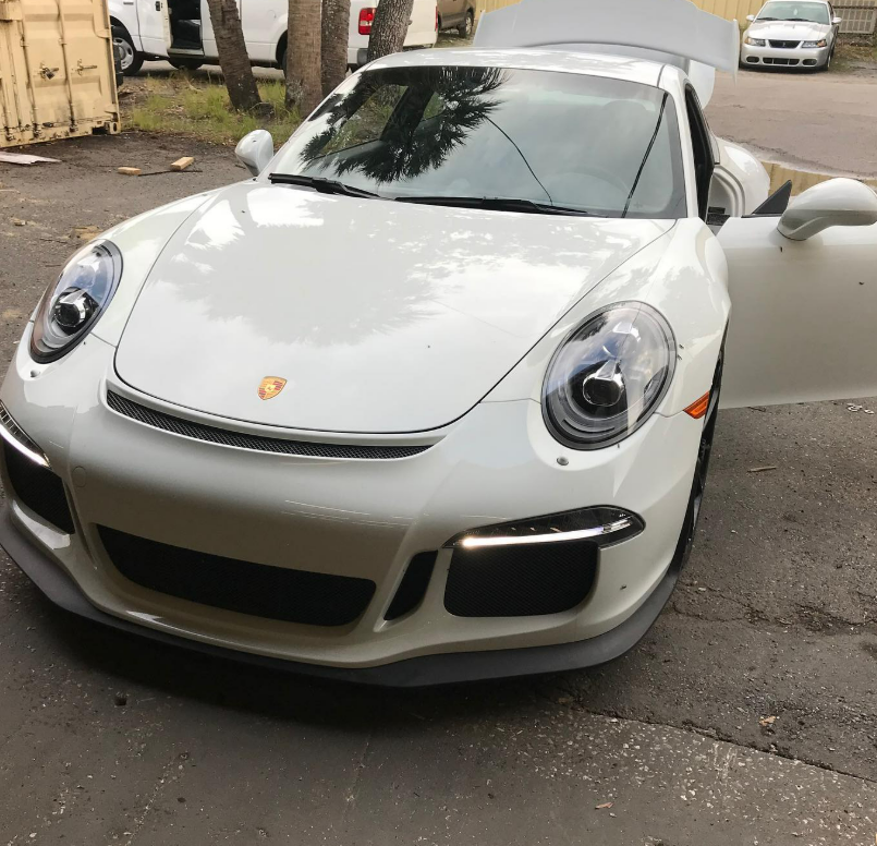 Porsche GT3 repaired and refinished - Dock's Auto Clinic