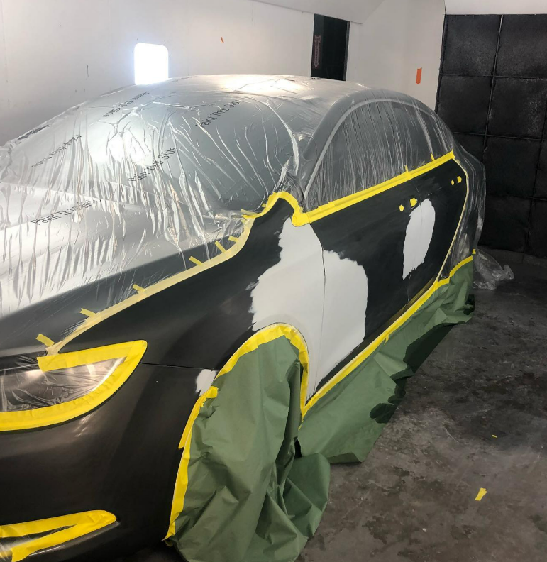 Vandalism damage on vehicle - Dock's Auto Clinic