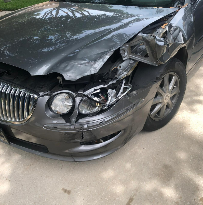 Front end collision damage repair